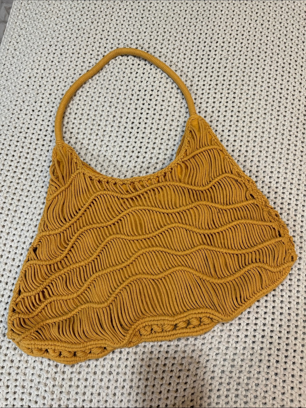 Universal Thread Boho Mustard Macramé Shoulder Bag